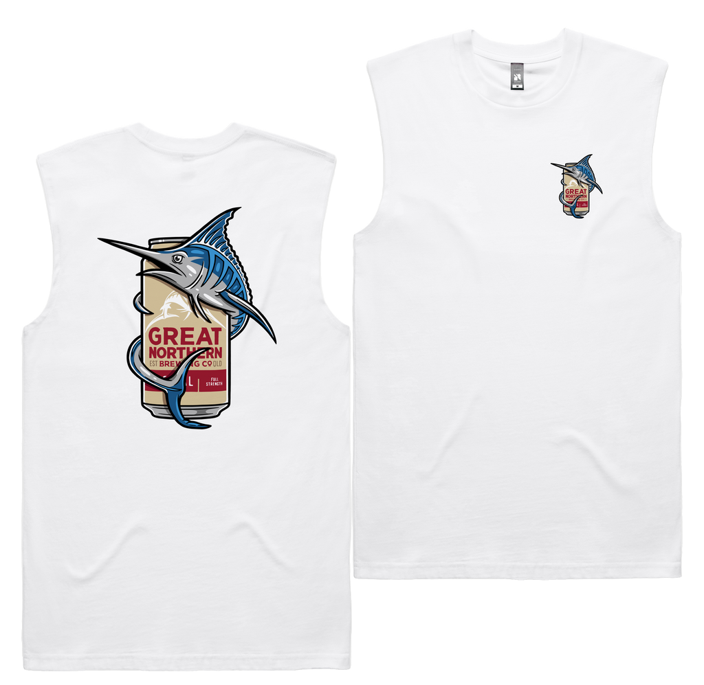 Marlin Hug Tank — White front & back