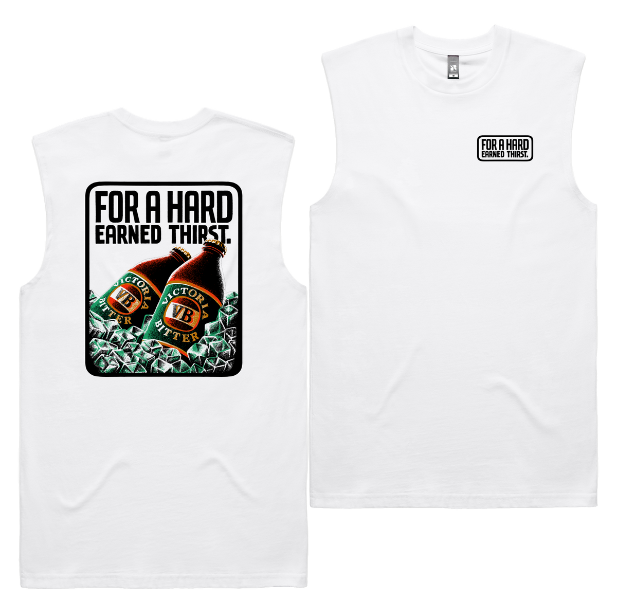 On Ice Tank — White front & back