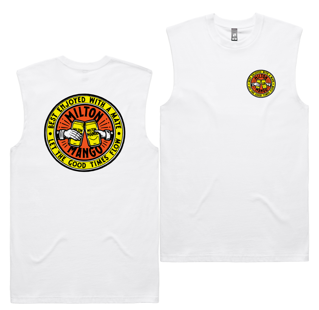 Good Times Tank — White front & back