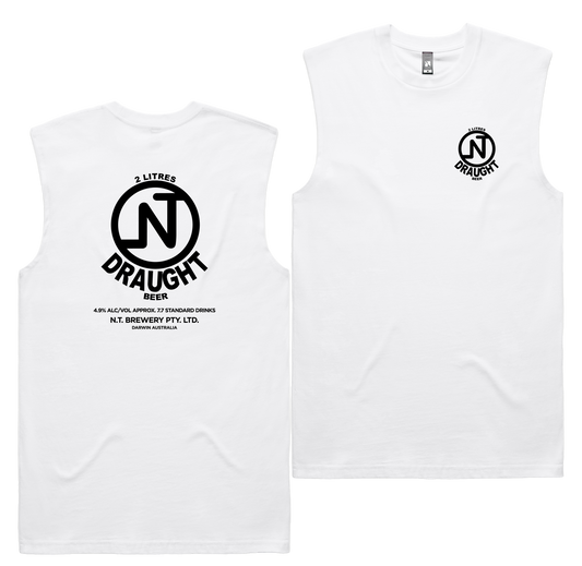NT Draught Tank — White front & back