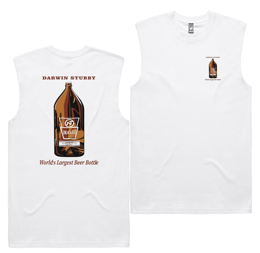 World's Largest Tank — White front & back
