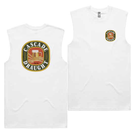 Draught Grains Tank — White front & back
