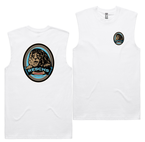 Beer With Bite Tank — White front & back