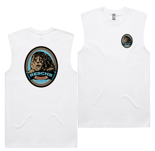 Beer With Bite Tank — White front & back