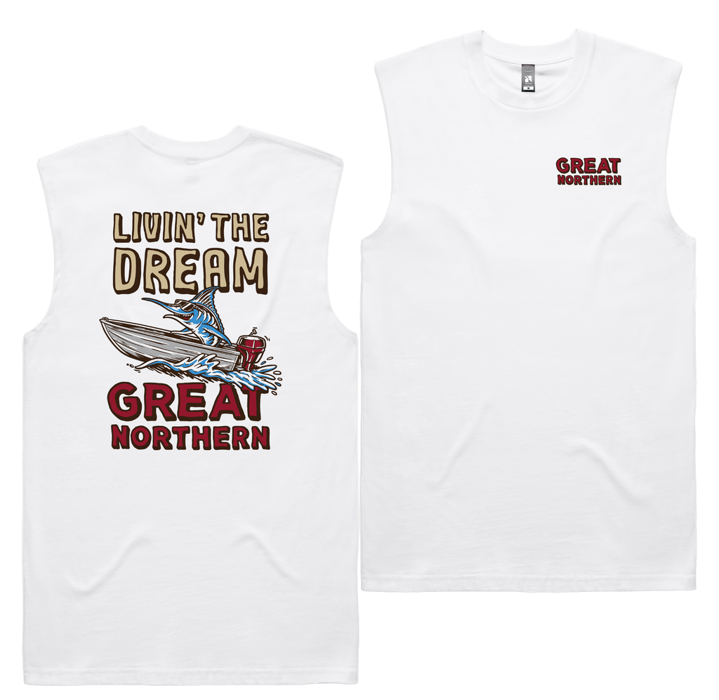 The Dream Tank — White front & back