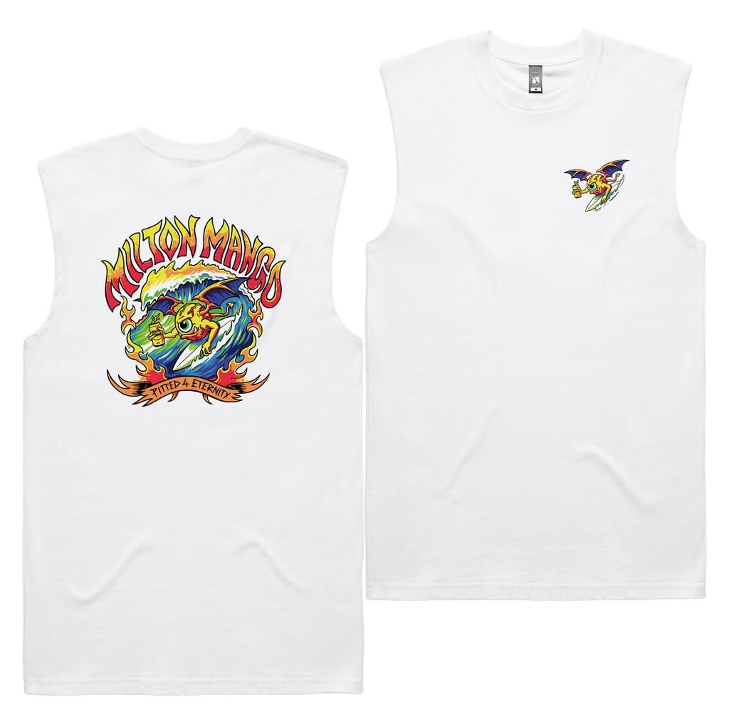 Pitted Tank — White front & back