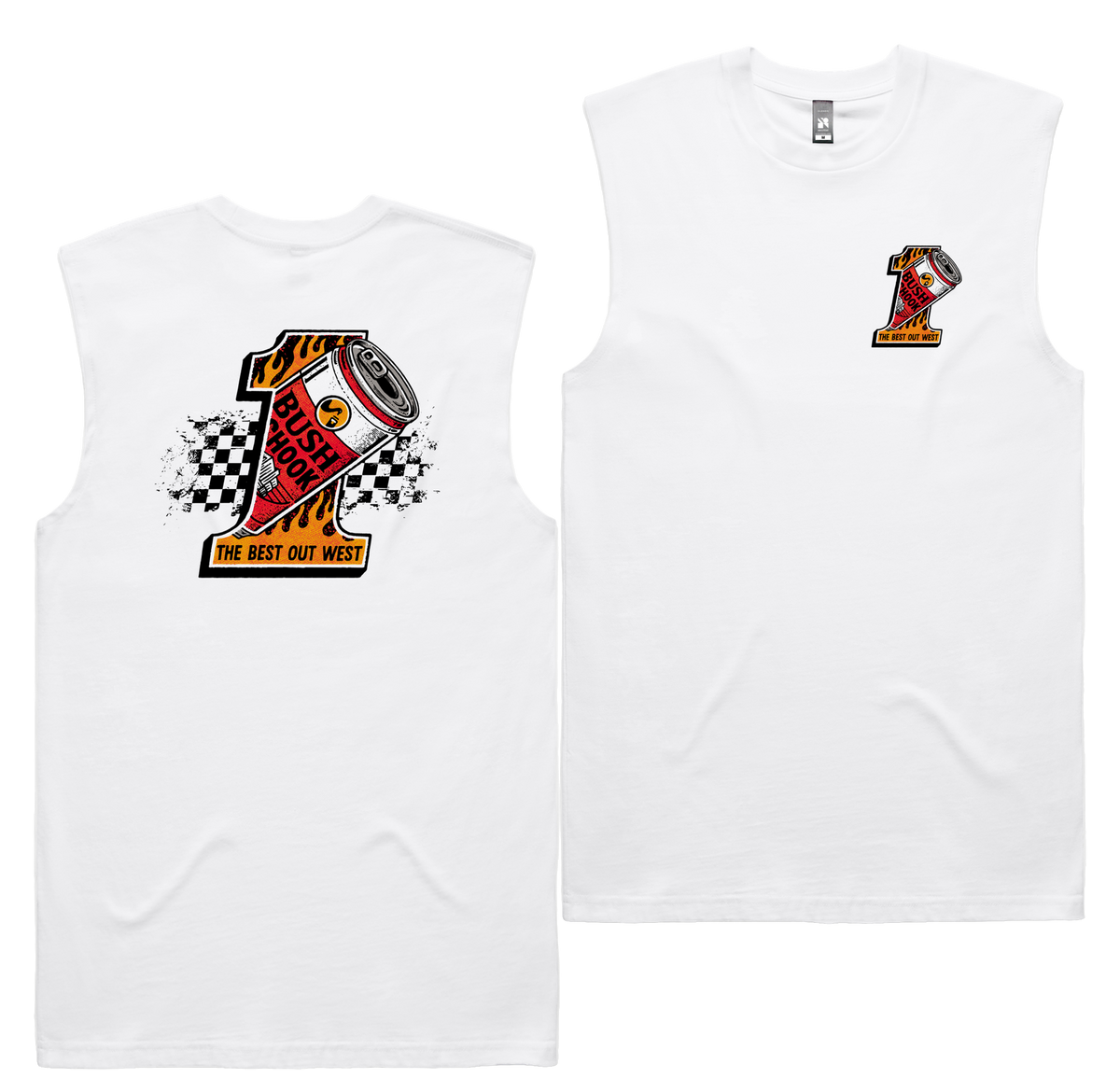 No. 1 Brew Tank — White front & back