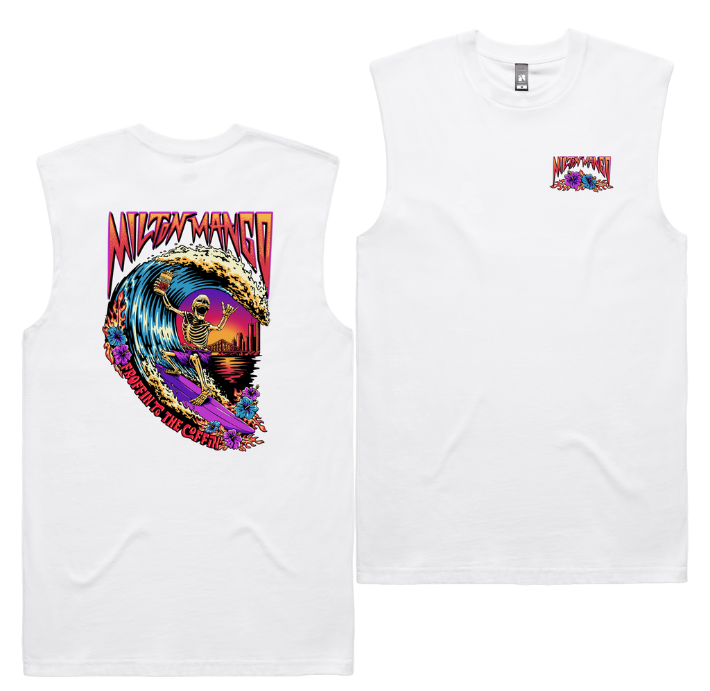 Froffin Coffin Tank — White front & back
