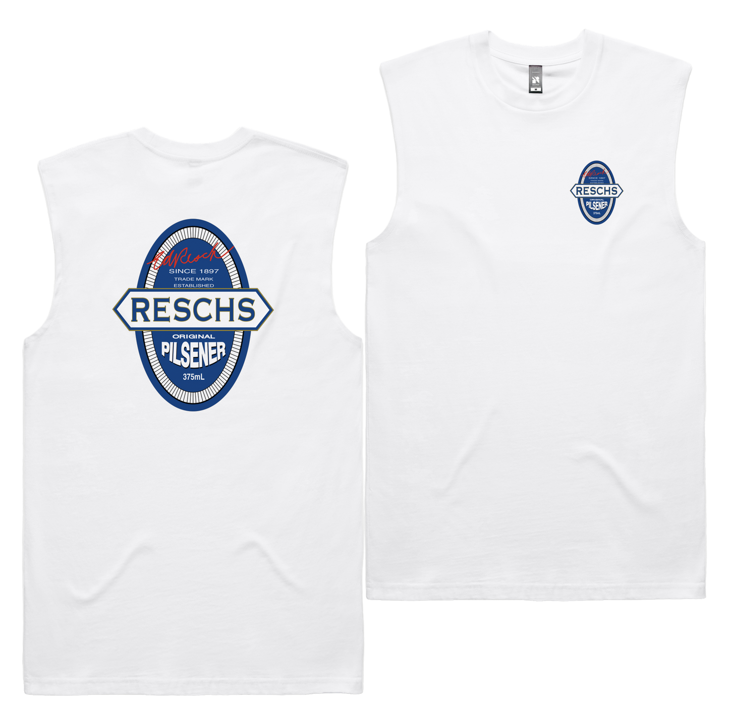 Original Pilsener Tank — White front & back