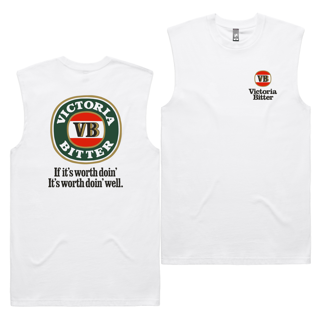 Worth Doin Tank — White front & back