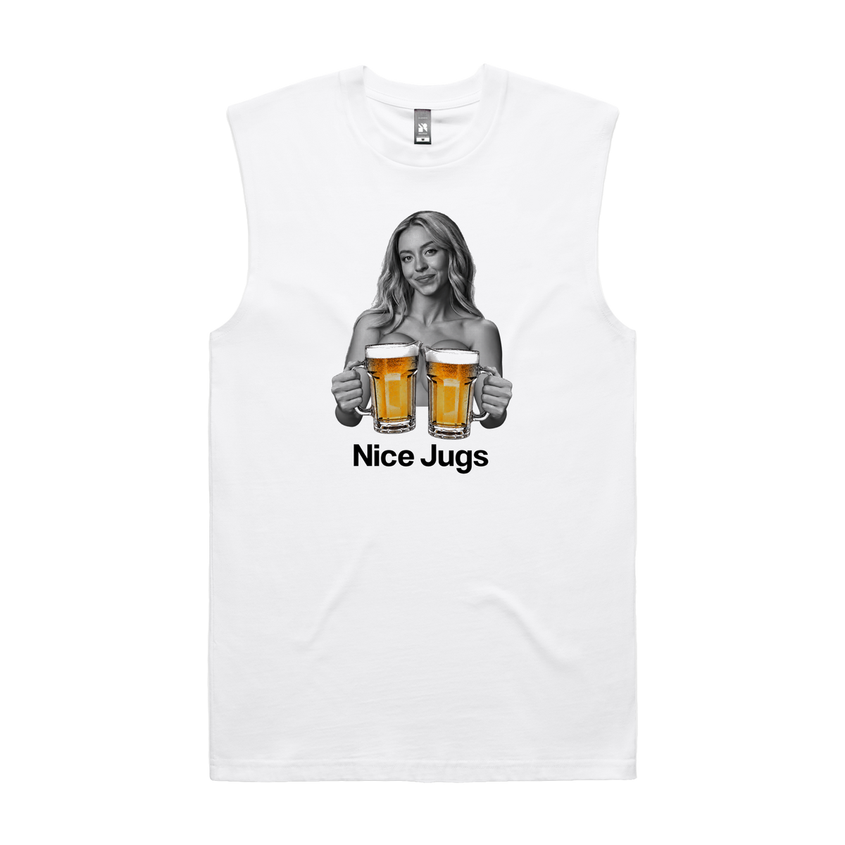 Nice Jugs Tank — White front