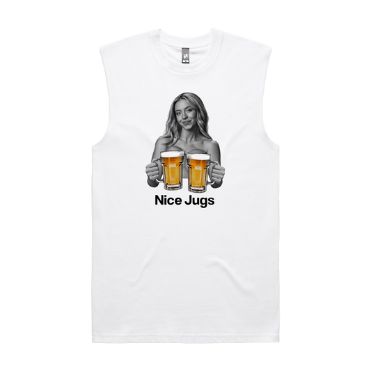 Nice Jugs Tank — White front