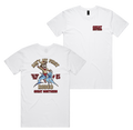 Rodeo Tee — White front & back