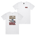 The Dream Tee — White front & back