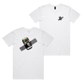VB Art Tee — White front & back