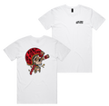 Live Fast Tee — White front & back