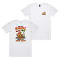 On The Mangoes Tee — White front & back