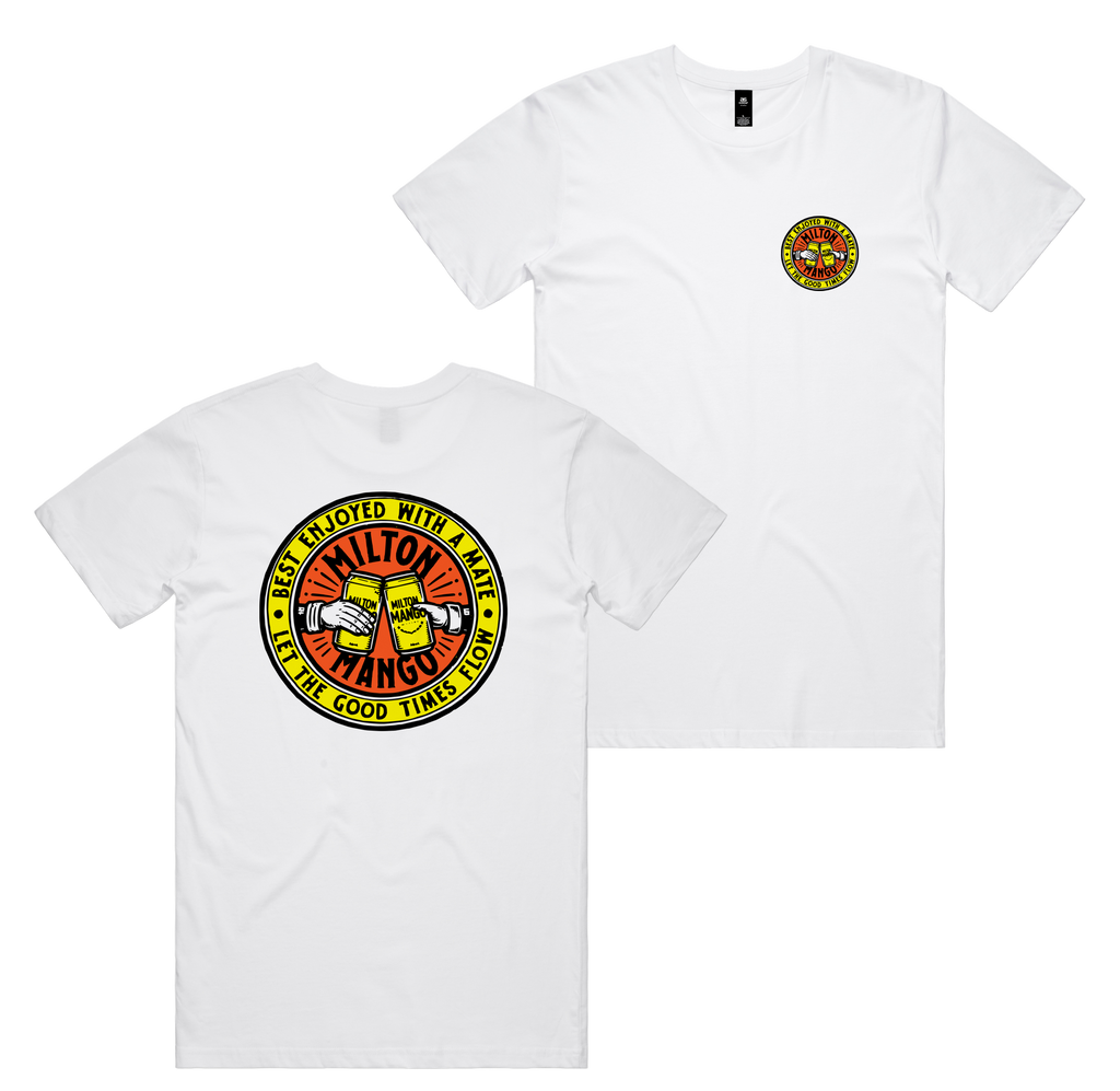 Good Times Tee — White front & back