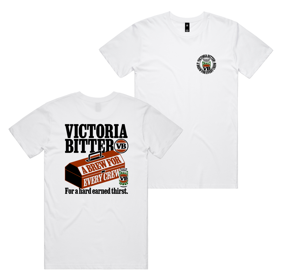 Tool Box Tee — White front & back