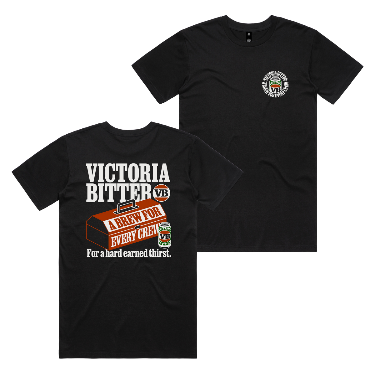 Tool Box Tee — Black front & back