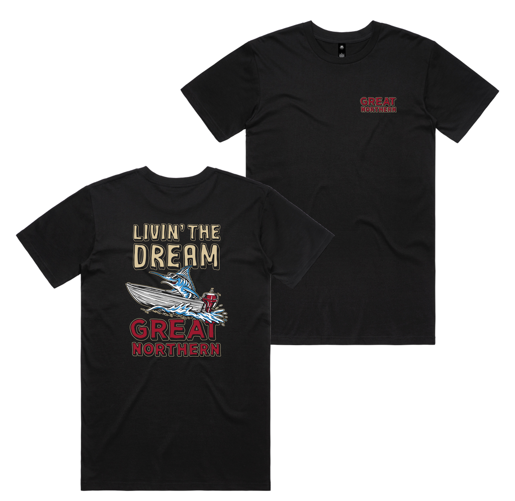 The Dream Tee — Black front & back