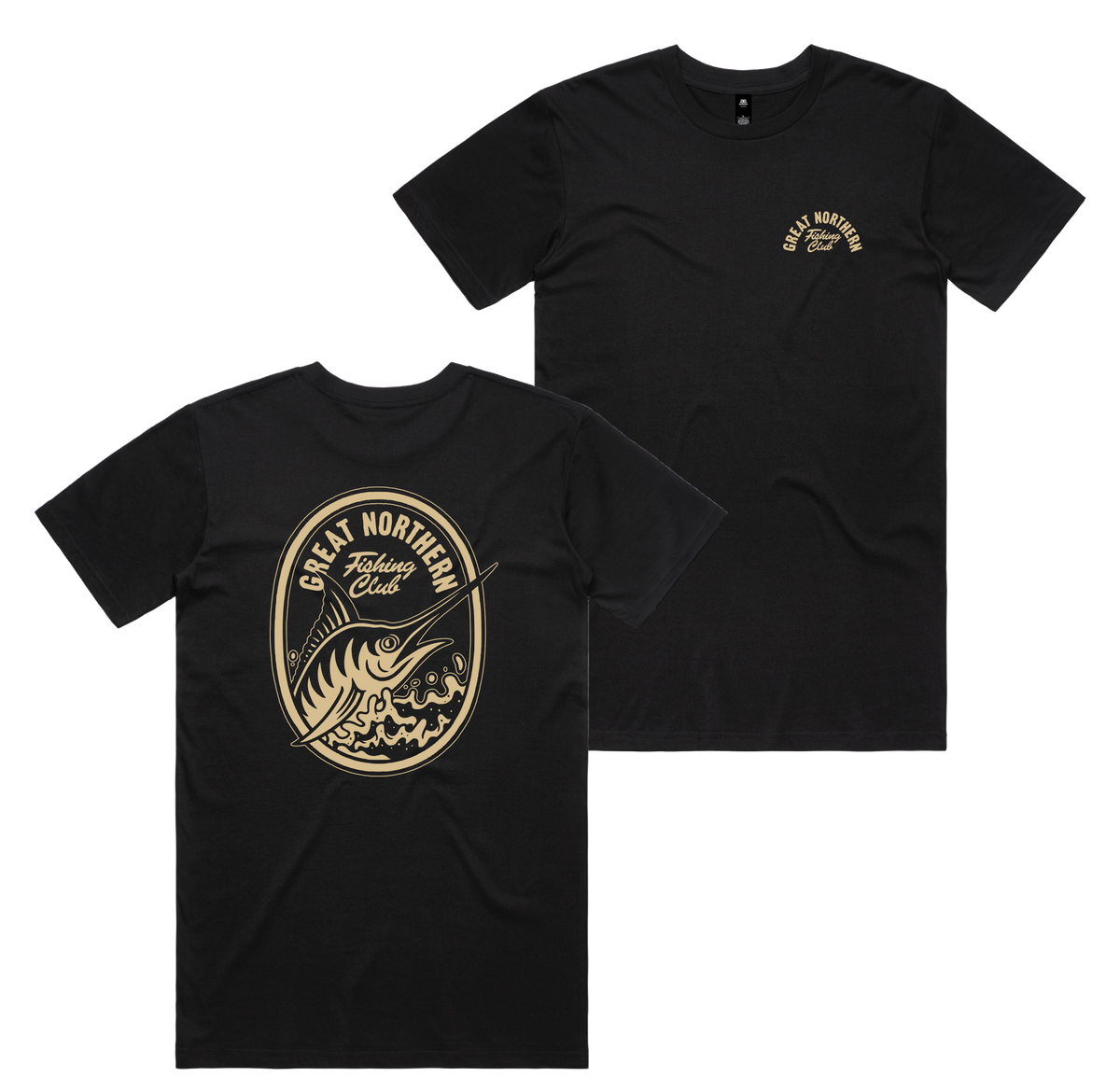 Gnfc Tee — Black front & back