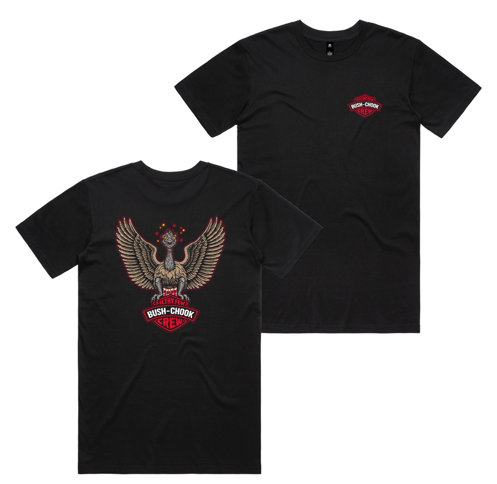 Filthy Few Tee — Black front & back