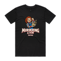 Murdering A Few Tee Black — Black front