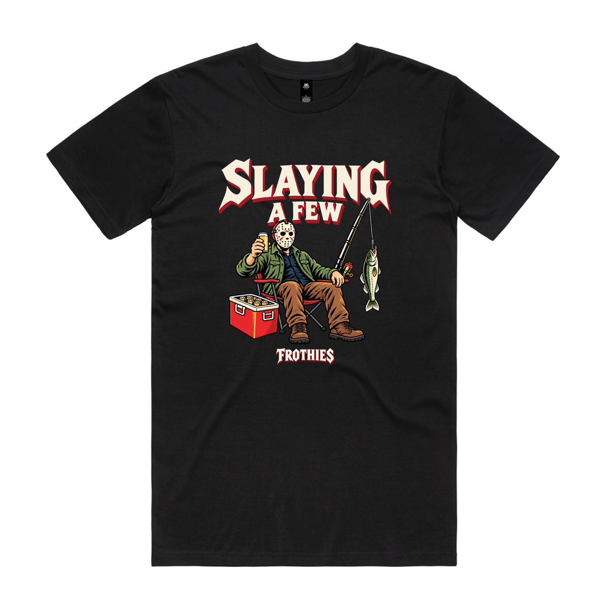 Slaying A Few Tee Black — Black front