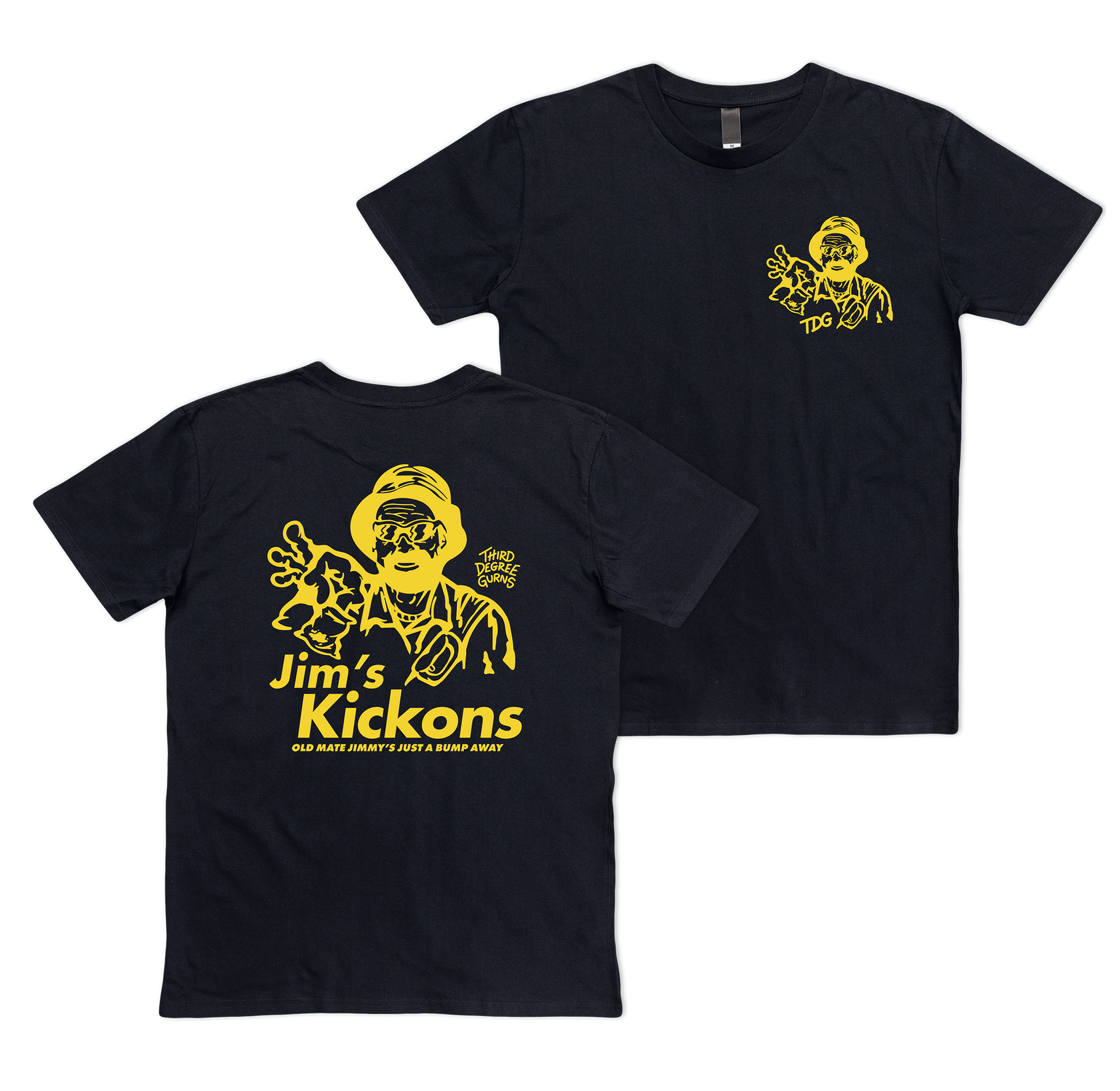 Jim's Kickons Tee Shirts & Tops Third Degree Gurns