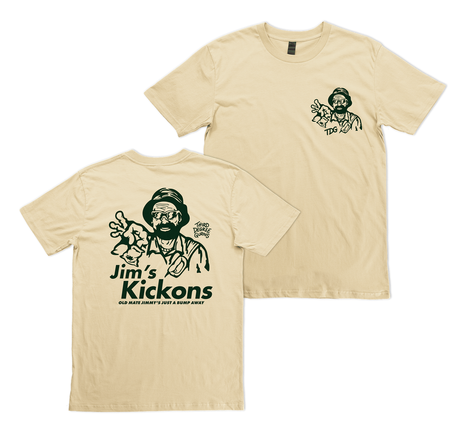 Jim's Kickons Tee Shirts & Tops Third Degree Gurns