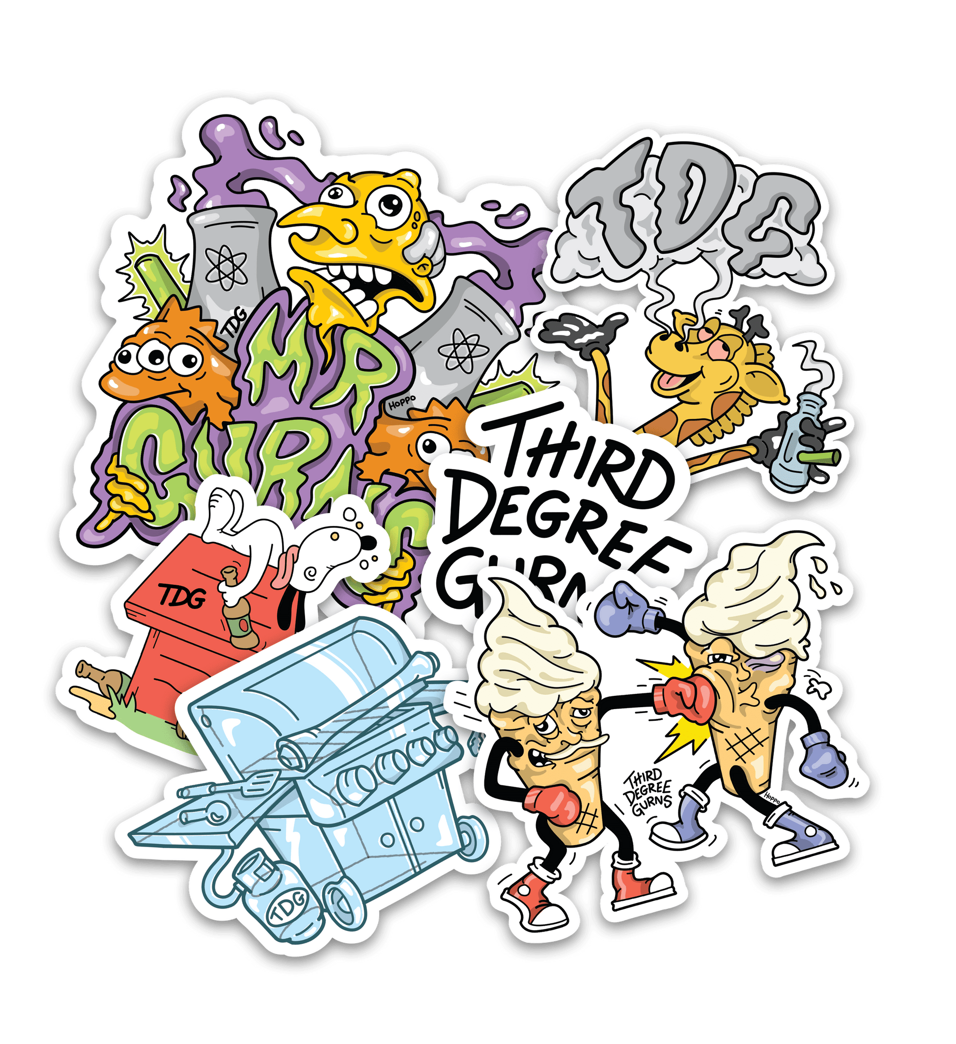 TDG Sticker Pack Stickers Third Degree Gurns