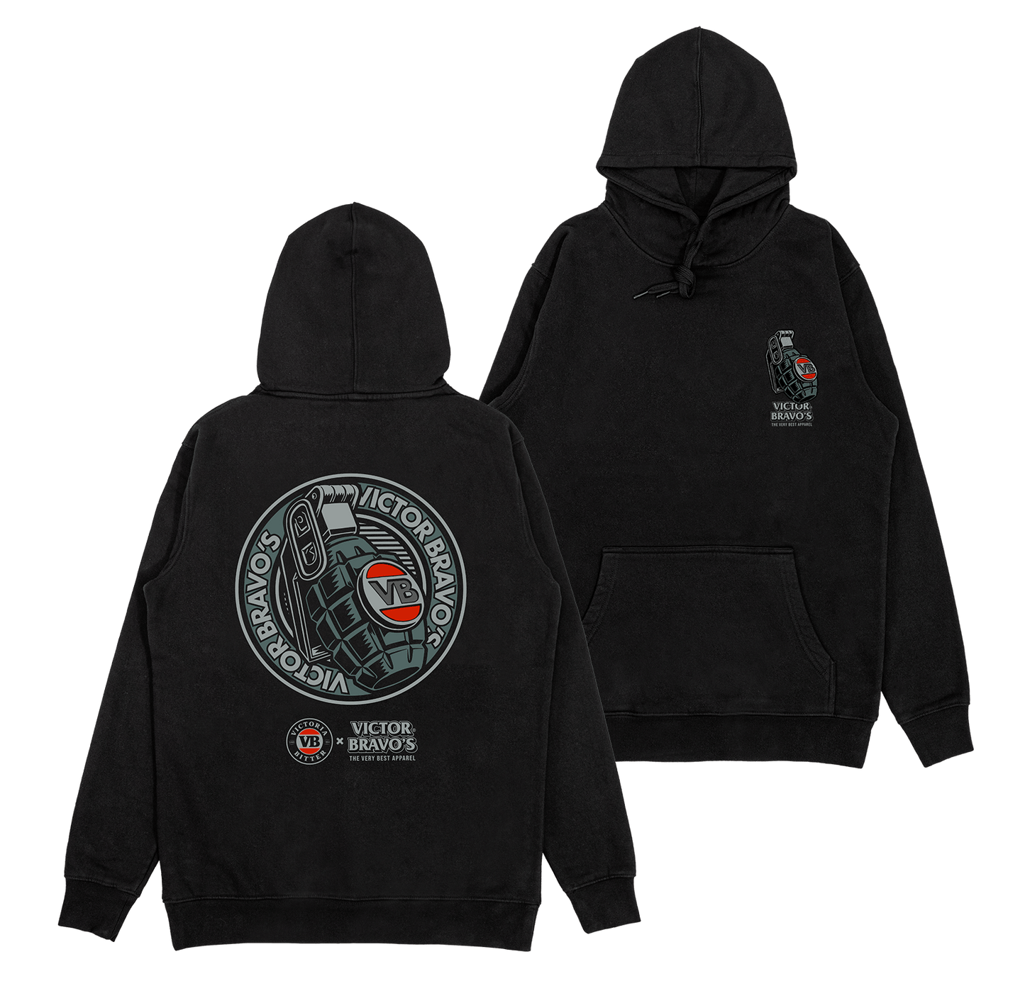 Badge Greenade Hoodie Hoodie Victor Bravo's