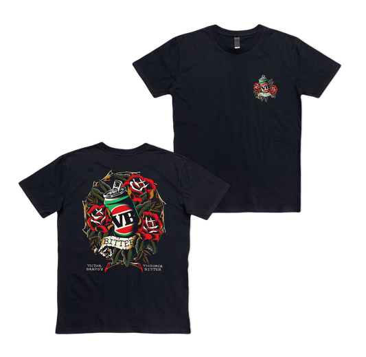 Bitter Rose Tee Black T-Shirt Victor Bravo's