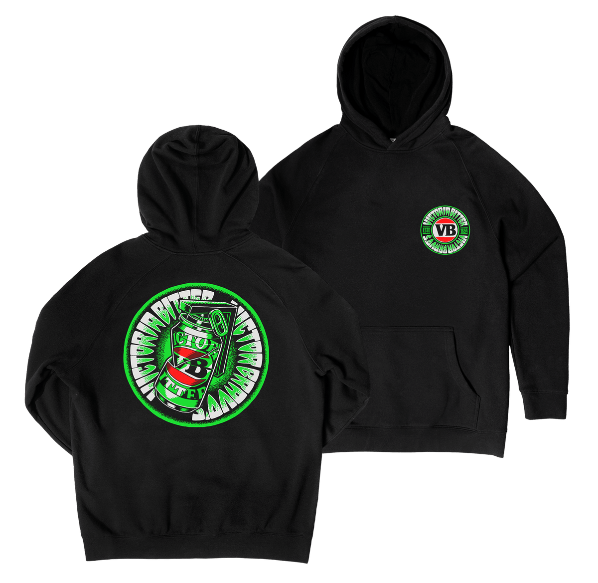 Flash Greenade Hoodie Black Hoodie Victor Bravo's