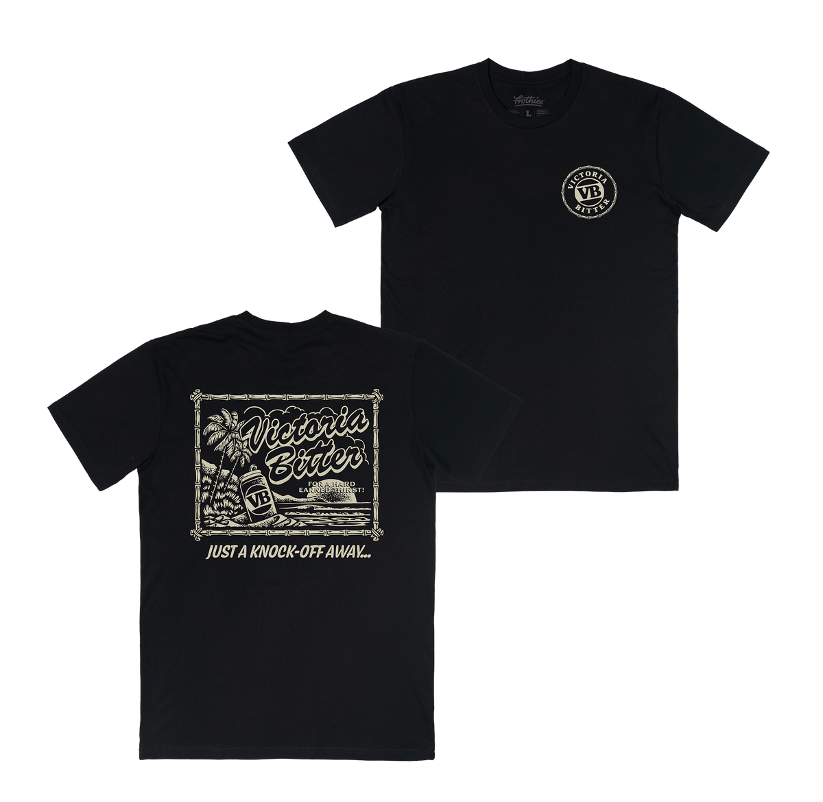 Get Away Tee Black T-Shirt Victor Bravo's