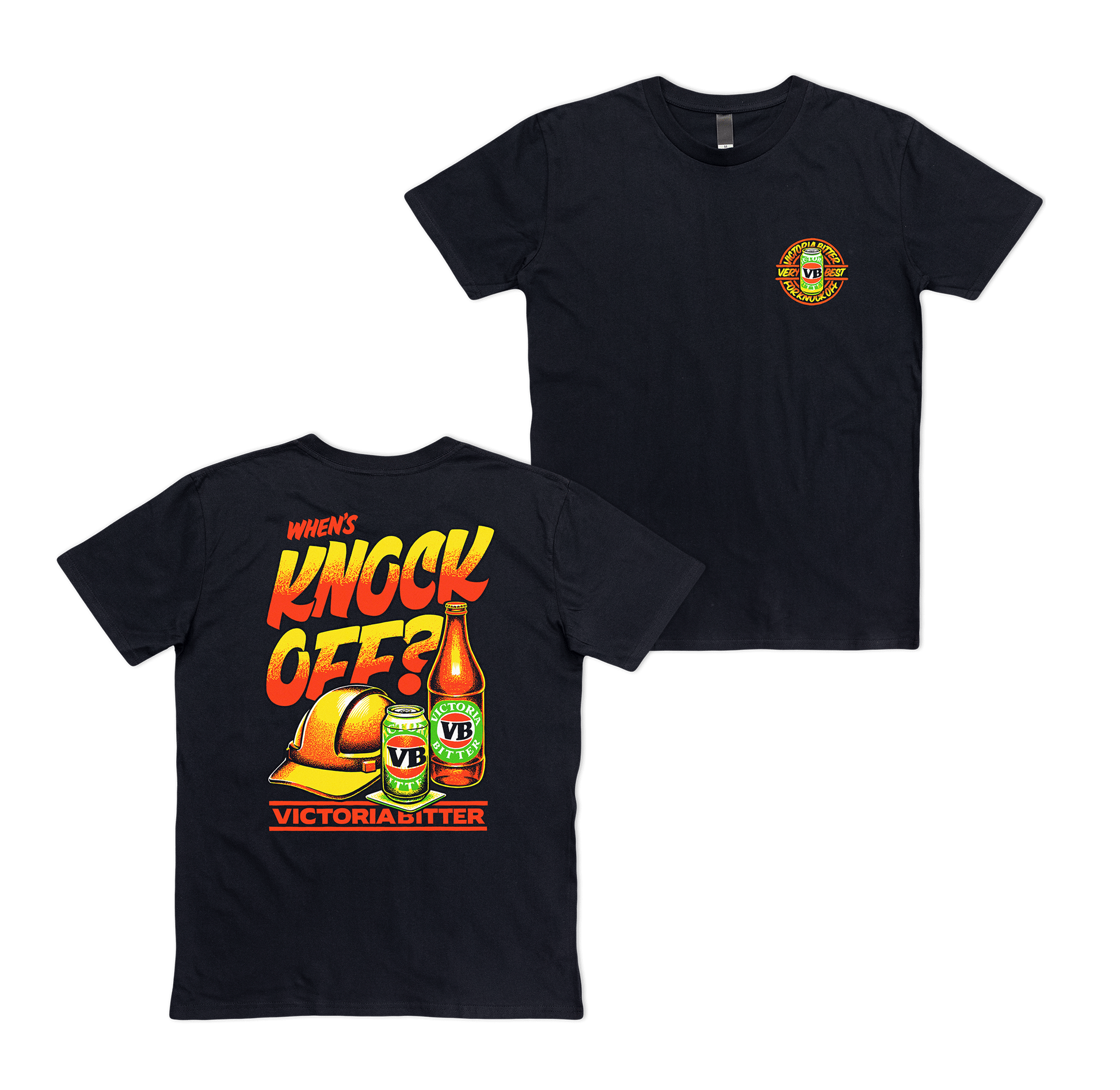 Knock Off Tee Black T-Shirt Victor Bravo's