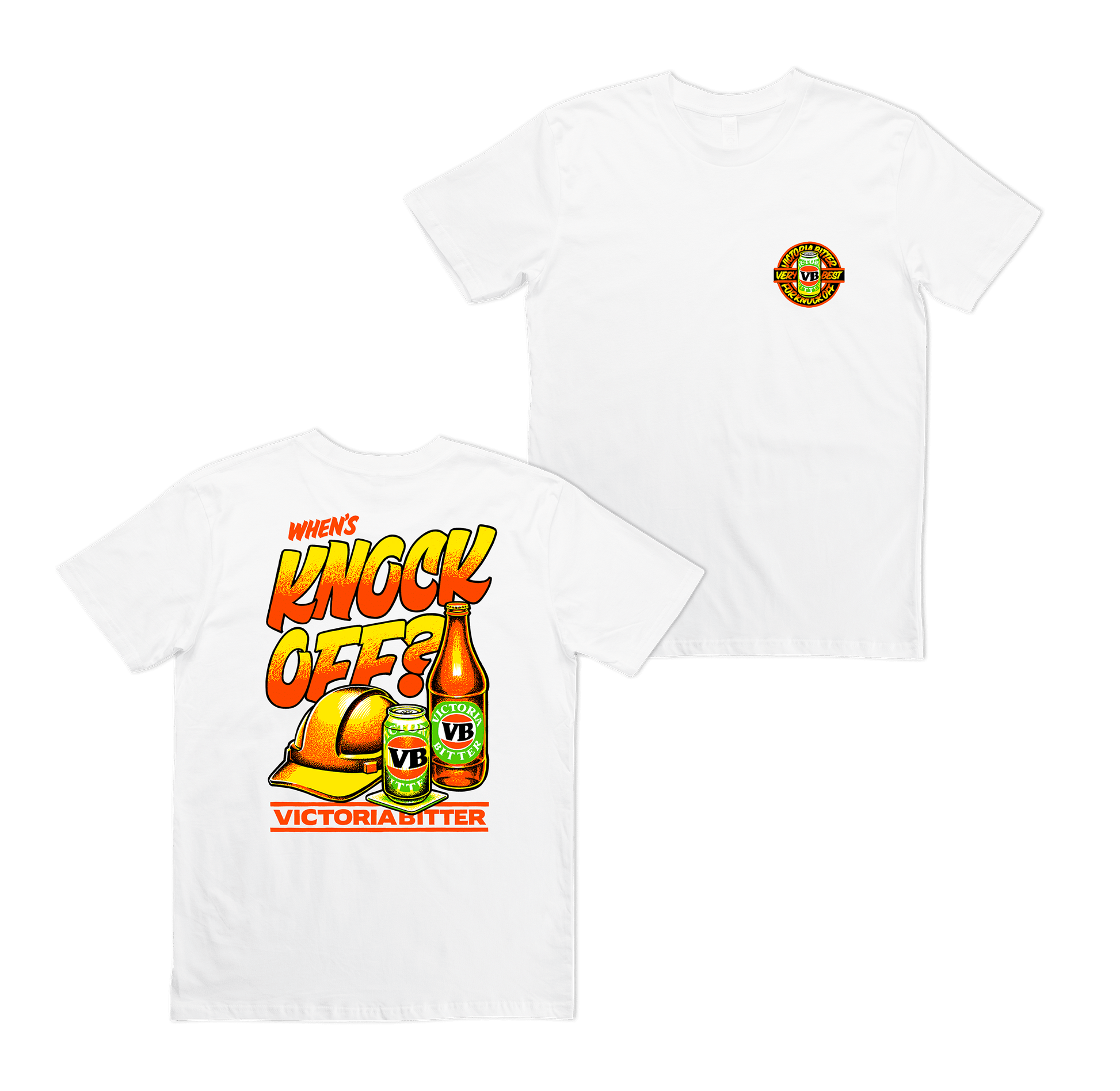 Knock Off Tee White T-Shirt Victor Bravo's
