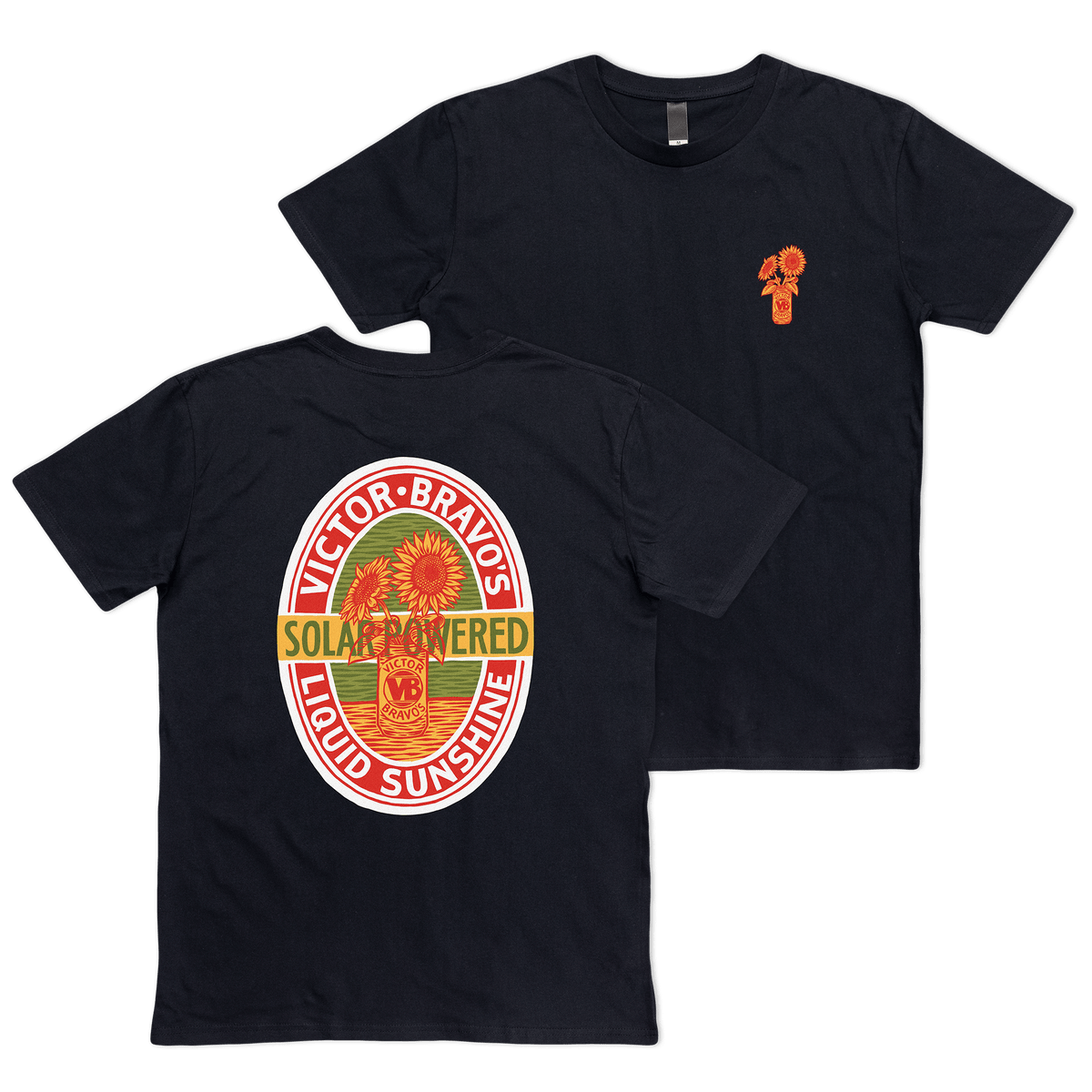 Liquid Sunshine Tee Black T-Shirts Victor Bravo's