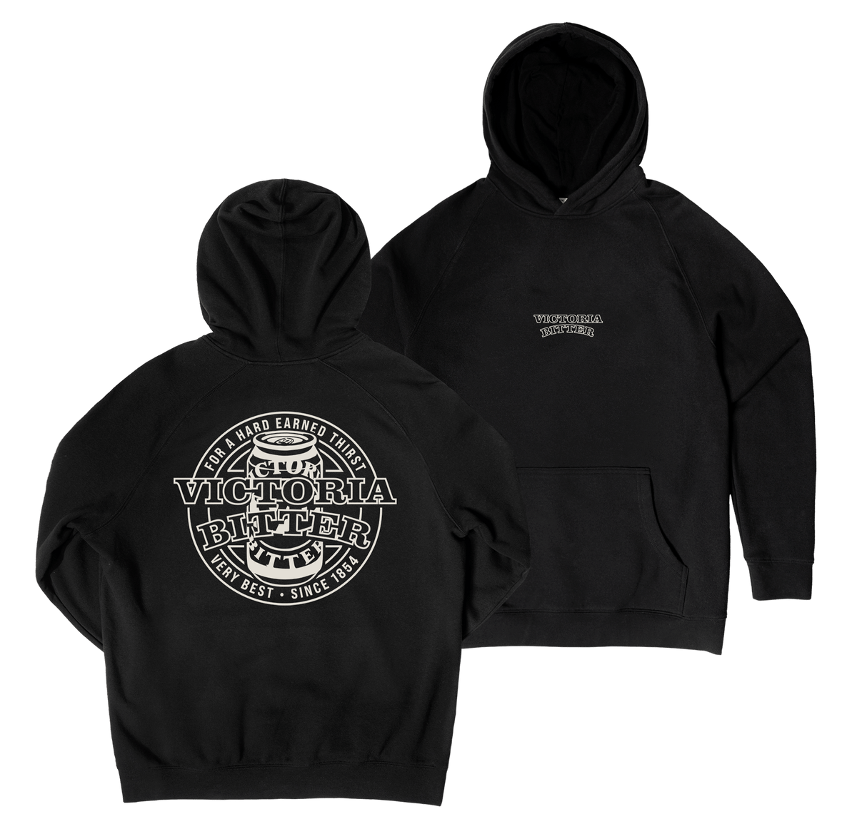 Stencil Hoodie Black Hoodie Victor Bravo's