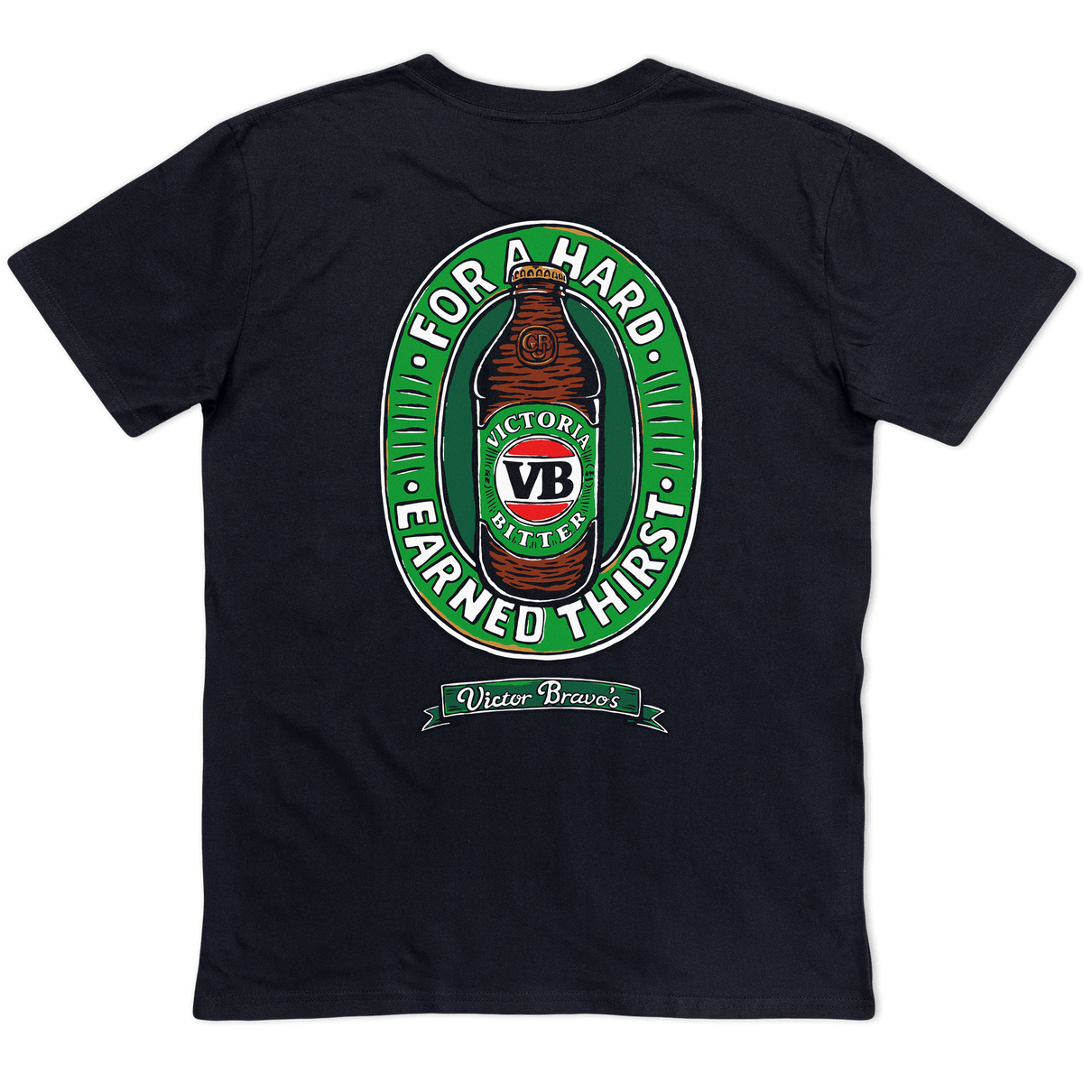 Stubby Life Tee Black T-Shirts Victor Bravo's