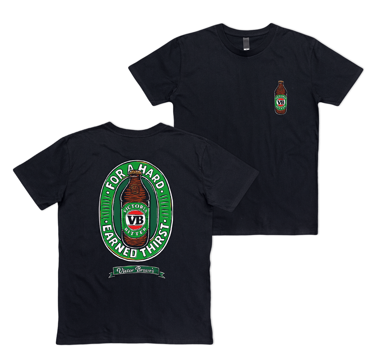 Stubby Life Tee Black T-Shirts Victor Bravo's