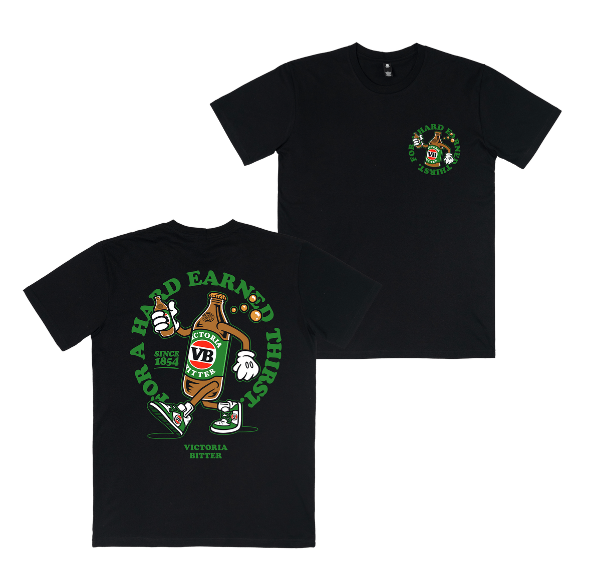 Stubby Strut Tee Black T-Shirt Victor Bravo's