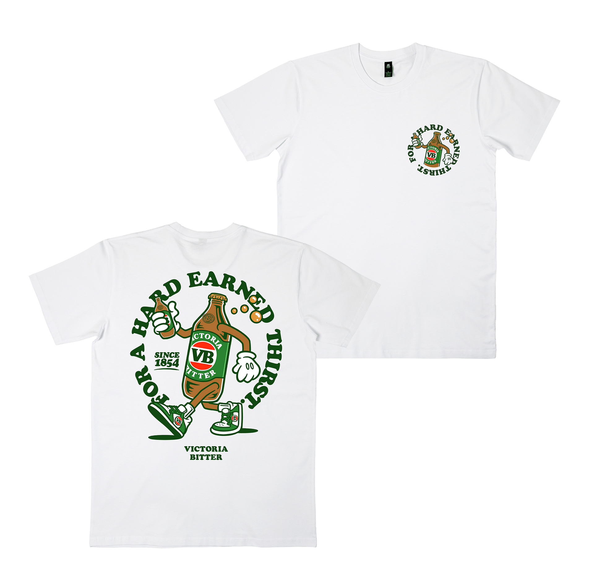 Stubby Strut Tee White T-Shirt Victor Bravo's