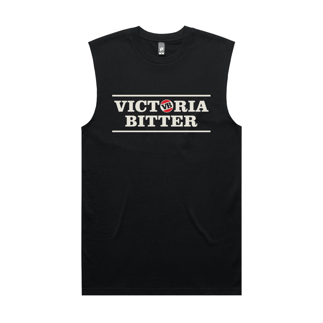 VB Stacked 3 Muscle Tee Black T-Shirt Victor Bravo's