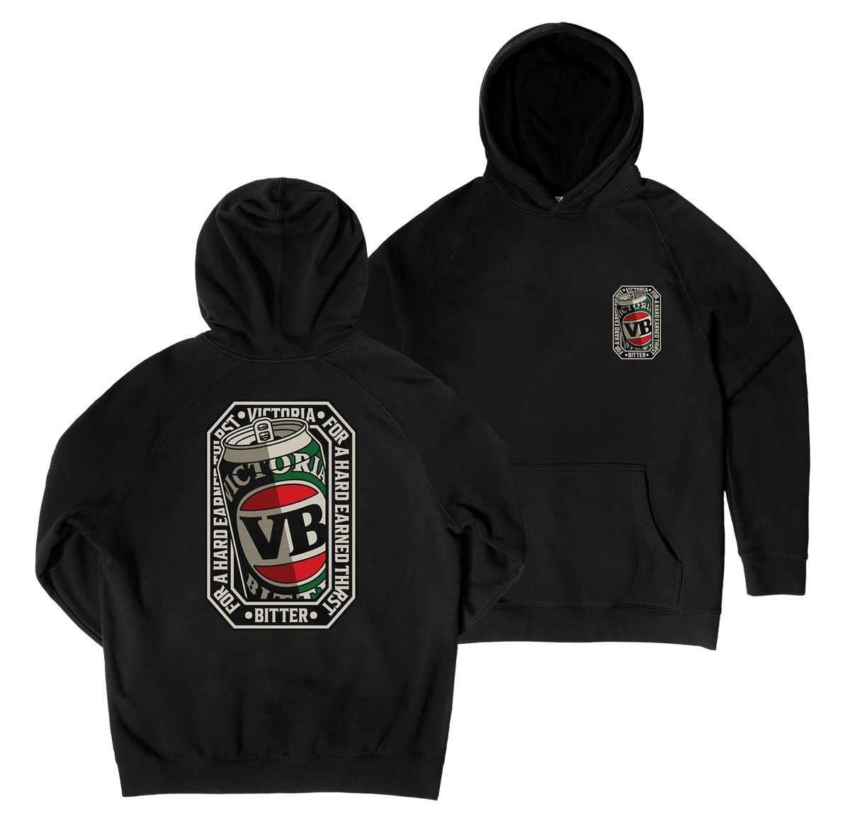 VB Stitch Up Hoodie Black Hoodie Victor Bravo's
