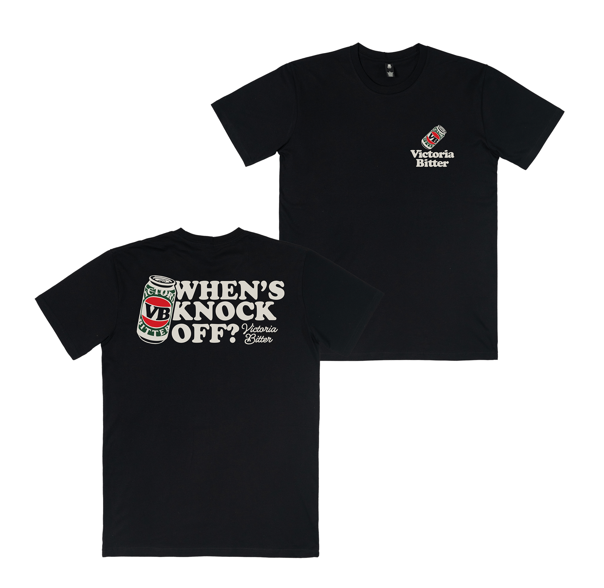 When's Knock Off? Tee Black T-Shirt Victor Bravo's